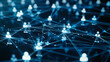 © Yulia - Futuristic Network of Digital Human Connections on Blue Background