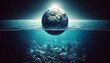 © tong4130 - Divided Waters: Globe Amidst Aquatic Pollution