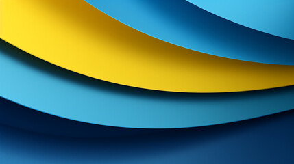 Wall Mural - Orange and blue curve wave line background modern artwork design