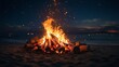 Campfire on the sea