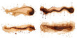 Set of coffee stains, cut out