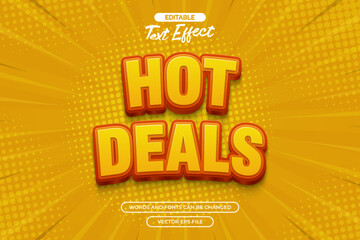 Hot deals editable text effect