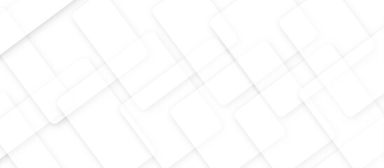 Poster - Abstract modern white and gray pattern geometric luxury gradient line background random square shape design. 3d shadow effects, modern design template background. layered geometric triangle shapes.