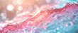 Illustration of glycolic acid peeling, revealing new skin layer, with a dermatological blurred background