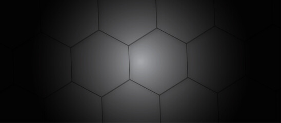 Poster - Abstract background with hexagon and black hexagonal background design. luxury geometric black pattern mesh cell texture. dark gray honeycomb texture background. geometric patterns drop shadow.