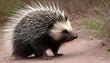 A Porcupine With Its Quills Rattling As It Moves