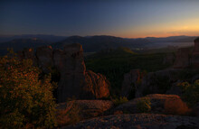 grand canyon sunset, Sunset in the mountains of Adrspach-Teplice Rocks