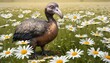 A Dodo Bird In A Field Of Giant Daisies