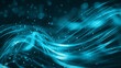 Abstract blue glowing curved lines background. Website, wallpaper etc. background. Neon colored lines. Copy paste area for texture