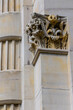 Column and cast floral design made of limestone in the Second Empire style.