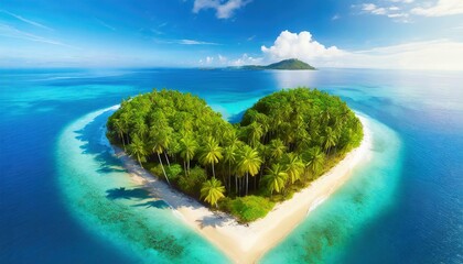  heart-shaped island