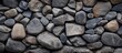 a close up of a pile of rocks on a wall