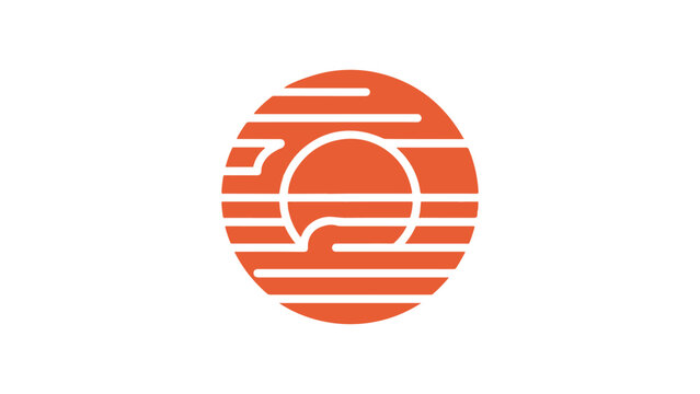 Dusk Dreams: Sunset Emblem Design