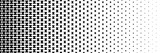 Fototapeta Desenie - horizontal halftone of black  two semicircles design for pattern and bakcground.
