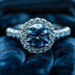 Blue Sapphire Ring With Diamonds