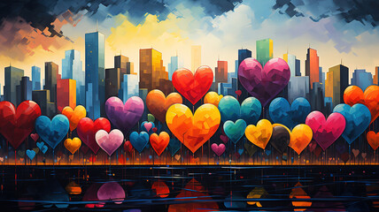 Wall Mural - world heart day banner cardiovascular diseases of people heart