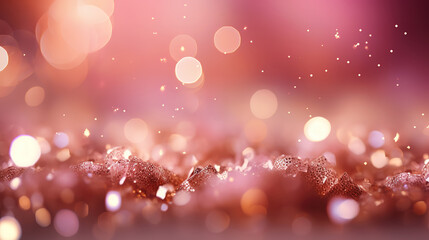 Poster - Defocused abstract Christmas lights