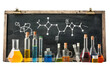 Laboratory Safety Chalkboard Art Isolated On Transparent Background PNG.