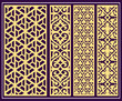 © TCreations - Jali design for graphic and plywood, partition, foam, acrylic and CNC machine cutting.