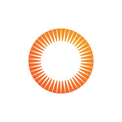 Wall Mural - Sun logo vector template symbol design