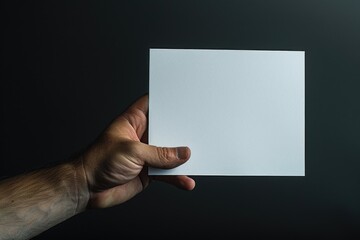 Poster - A person holding a piece of paper. Suitable for business concepts