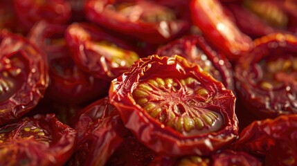 Poster - Freshly sliced tomatoes, perfect for food concepts