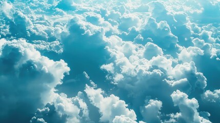 Poster - Aerial view of clouds, suitable for travel concept