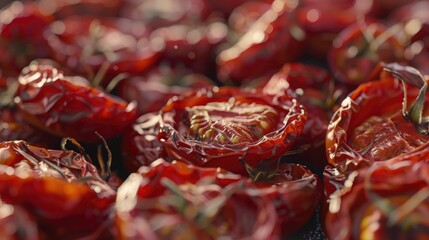 Poster - Close up of vibrant red tomatoes, perfect for food and agriculture concepts