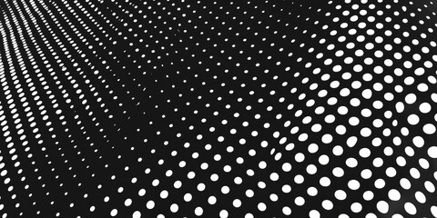 Poster - A black and white photo featuring a pattern of dots. Suitable for various design projects