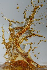 Poster - A dynamic splash of liquid on water. Suitable for various design projects