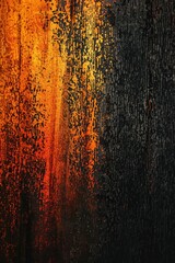 Poster - Close up of an orange and black background, suitable for various design projects