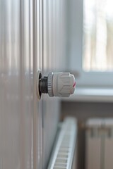 Poster - Close up of a radiator in a room, suitable for home improvement projects