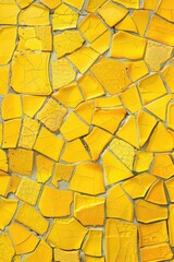 Poster - Close up of a yellow tile wall. Great for background use