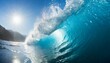 Majestic breaking crashing ocean wave 