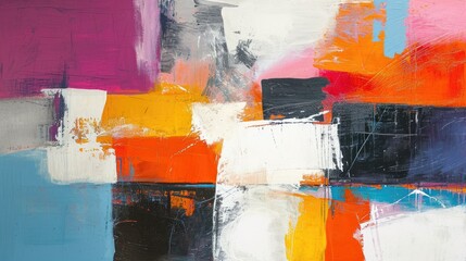 Aufkleber - Contemporary abstract background brush art with bold brushstrokes, Abstract background art with bold and contemporary brushstrokes.