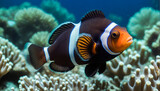 Fototapeta Do akwarium - Tropical reef clownfish 
