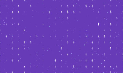 Poster - seamless background pattern of evenly spaced white ballerina symbols of different sizes and opacity.