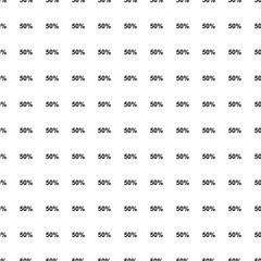 Poster - Square seamless background pattern from black 50 percent symbols. The pattern is evenly filled. Vector illustration on white background