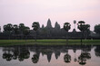 Angkor Wat temple at sunrise in Cambodia