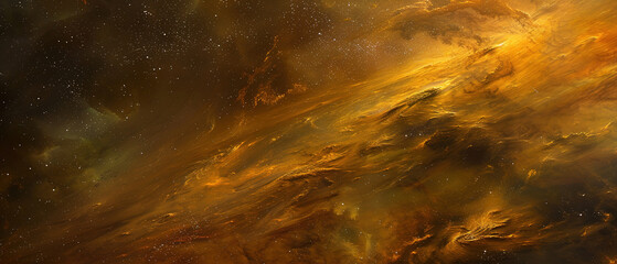 Wall Mural - photo of the universe, stars and gas clouds, depth of field, 