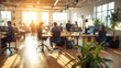 © Cla78 - Defocus people working in an office, sunlight