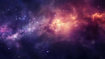 Wall Mural - Beautiful travel in deep space among stars and nebulas. Spiral space galaxy cosmos background. Galaxy and stars. Beautiful galaxy in video 4k.