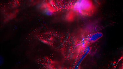 Wall Mural - colorful particle wave abstract background