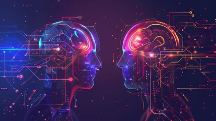 Poster - Human Versus Artificial Intelligence: A Conceptual Brain Showdown