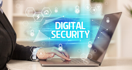 Aufkleber - internet security and data protection concept