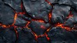 Abstract background of extinct lava with red gaps