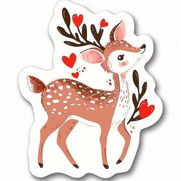A cute fawn casual icon