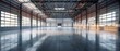 Empty industrial canvas, the modern warehouse breathes quiet