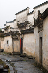 Wall Mural - Nanping Village, Yi County of Huangshan City, China, has a history of more than 1,000 years. It is a large-scale ancient village with nearly 300 ancient buildings of Ming and Qing dynasties.