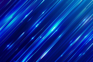 Aufkleber - Diagonal light shiny lines, blue abstract background
